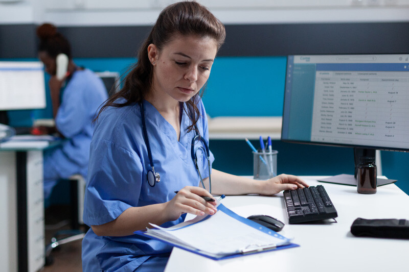 lgi-workforce-pro-automated-scheduling-doctor-working-laptop-module-1 Modernizing Workforce Operations in Long-Term Care: Why Scheduling Matters Most